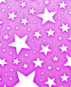 Pink Starburst Pattern Rug