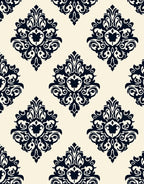 Classic Damask Pattern Design Rug