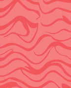Coral Waves Abstract Pattern Rug