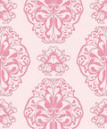 Pastel Pink Ornamental Fan Rug