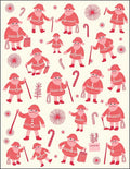 Jolly Santa Candy Cane Holiday Cheer Rug