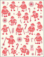 Jolly Santa Candy Cane Holiday Cheer Rug