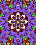Bright Floral Mandala Pattern Rug