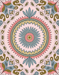 Pink Mandala Floral Art Rug