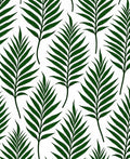 Tropical Fern Leaf Pattern Rug