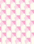 Pink Neutral Geometric Abstract Pattern Rug