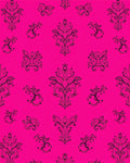 Vibrant Floral Scroll Pattern Rug