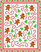 Cute Gingerbread Man Pattern Rug