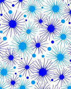 Radiant Starburst Pattern with Circles Rug