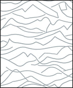 Abstract Grey Wavy Landscape Pattern Rug
