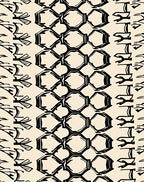 Textural Black Geometric Stripe Rug