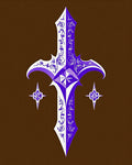 Ornate Sword With Star Accents Rug