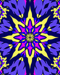 Bold Geometric Floral Pattern Rug