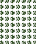 Deep Green Starburst Repeat Rug