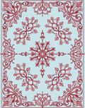 Ornate Floral Swirl Pattern Rug