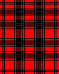 Bold Red and Black Plaid Pattern Rug