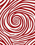 Red Swirling Abstract Pattern Rug