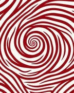 Red Swirling Abstract Pattern Rug