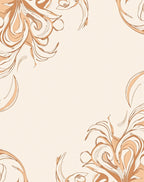 Ornate Swirls in Warm Tones Rug