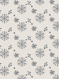 Folk Snowflakes And Buds Pattern Rug