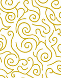 Golden Swirl Abstract Pattern Rug