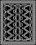 Bold Black And White Abstract Design Rug