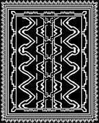 Bold Black And White Abstract Design Rug