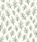 Delicate Pastel Leaf Pattern Rug