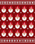 Red And White Christmas Gnome Repeat Rug