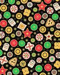 Vibrant Folk Art Inspired Shapes Rug