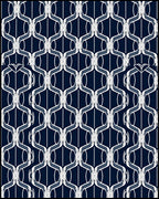 Art Deco Lattice Pattern Design Rug