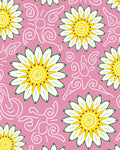 Floral Whimsical Pink Pattern Rug