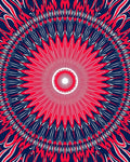 Radiating Starburst Geometric Design Rug