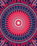 Radiating Starburst Geometric Design Rug