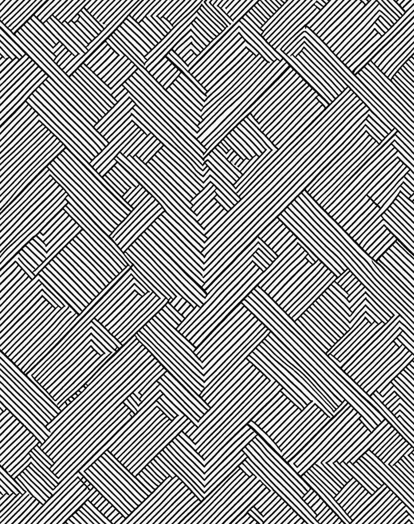 Bold Intersecting Lines Graphic Pattern Rug