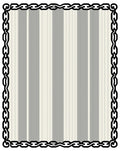 Striped Pattern With Chain Border Rug