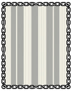 Striped Pattern With Chain Border Rug