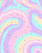 Pastel Swirl Starry Dream Rug