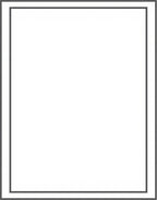 Simple Double Border Modern Rug