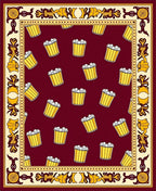 Popcorn Pattern With Decorative Border Rug