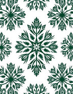 Dark Green Floral Damask Patterns Rug