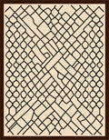 Geometric Net Pattern Rug