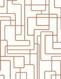 Abstract Interconnecting Geometric Lines Rug