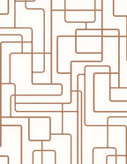 Abstract Interconnecting Geometric Lines Rug
