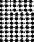 Classic Black White Houndstooth Pattern Rug