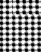 Classic Black White Houndstooth Pattern Rug