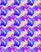 Vibrant Swirling Psychedelic Pattern Rug