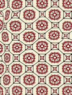 Antique Floral Octagon Pattern Rug
