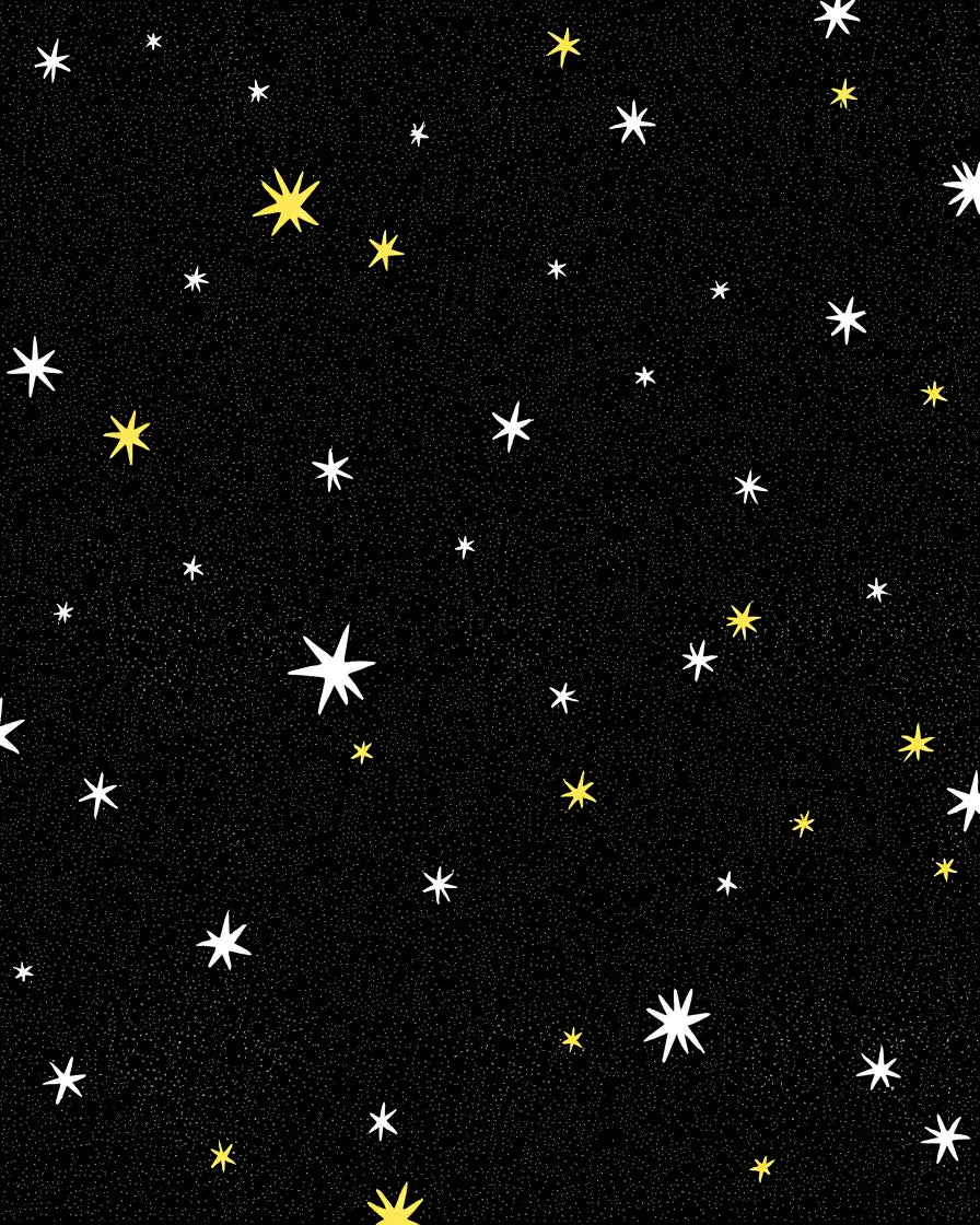 Cosmic Black Starry Night Rug