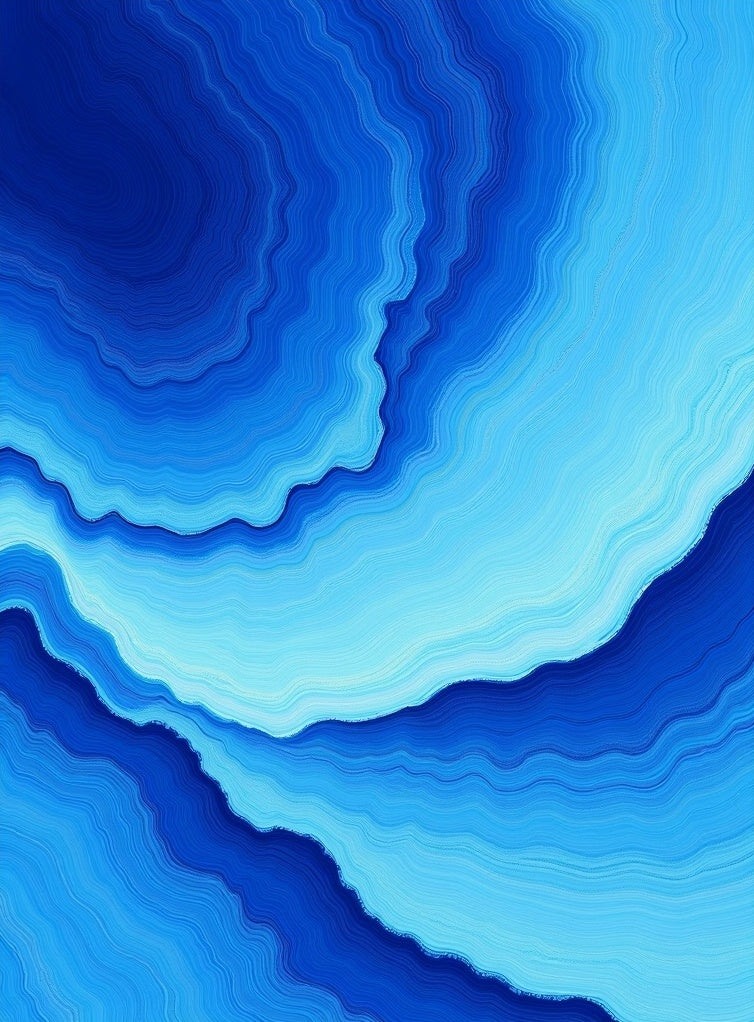 Oceanic Waves Abstract Art Rug